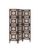 Vulcan 3-panel Geometric Folding Screen Tan and Cappuccino - Orbit Furniture (Richmond,BC)