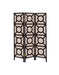 Vulcan 3-panel Geometric Folding Screen Tan and Cappuccino - Orbit Furniture (Richmond,BC)