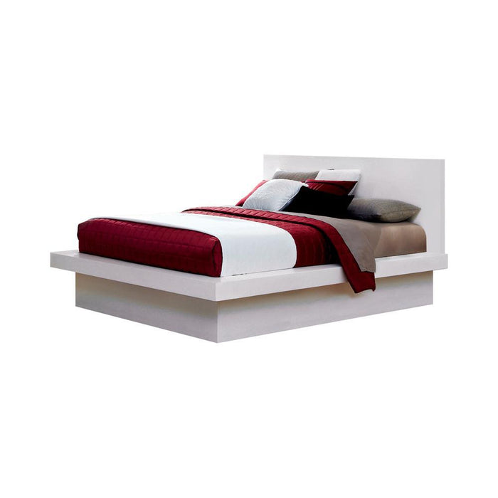 Jessica California King, E.king, & Queen Bed with Storage Headboard Cappuccino - Orbit Furniture (Richmond,BC)