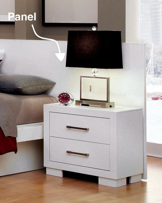 Jessica Nightstand Panels White (Set of 2) - Orbit Furniture (Richmond,BC)