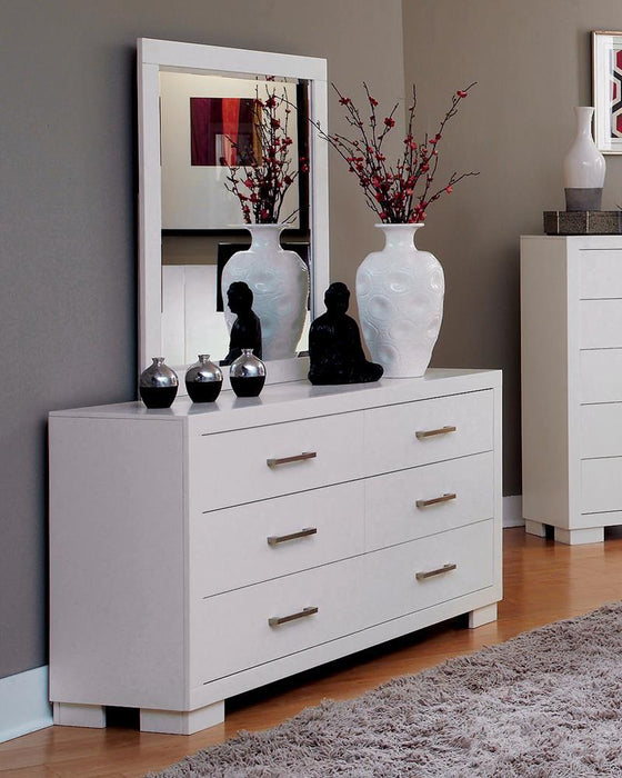 Jessica 6-drawer Dresser White - Orbit Furniture (Richmond,BC)