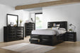 Briana Eastern King Platform Storage Bed Black - Orbit Furniture (Richmond,BC)