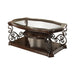 Laney Coffee Table Deep Merlot and Clear - Orbit Furniture (Richmond,BC)