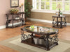 Laney Sofa Table Deep Merlot and Clear - Orbit Furniture (Richmond,BC)