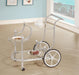 Sarandon 3-tier Serving Cart Chrome and Clear - Orbit Furniture (Richmond,BC)