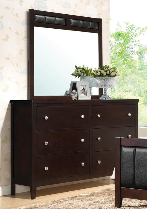Carlton 6-drawer Rectangular Dresser Cappuccino - Orbit Furniture (Richmond,BC)