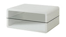 Elana Rectangle 2-shelf Coffee Table Glossy White - Orbit Furniture (Richmond,BC)