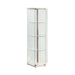 Traditional Glass Hexagon Curio Cabinet - Orbit Furniture (Richmond,BC)