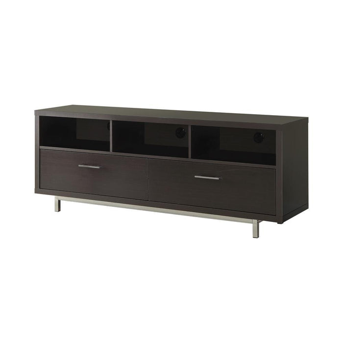 Casey 2-drawer Rectangular TV Console Cappuccino - Orbit Furniture (Richmond,BC)