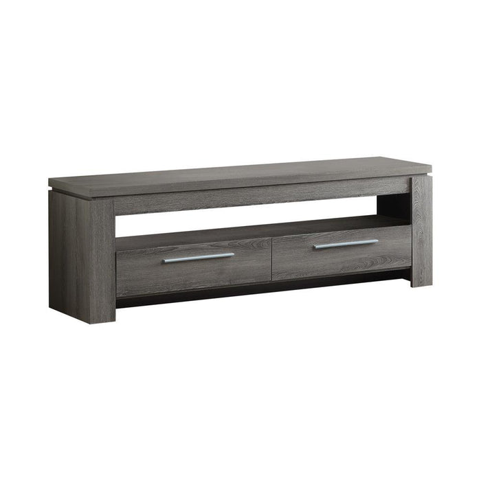 Elkton 2-drawer TV Console Weathered Grey - Orbit Furniture (Richmond,BC)