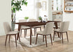 Malone Rectangular Dining Table Dark Walnut - Orbit Furniture (Richmond,BC)