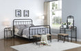 Livingston California King, E.King, & Queen Panel Metal Bed Dark Bronze - Orbit Furniture (Richmond,BC)