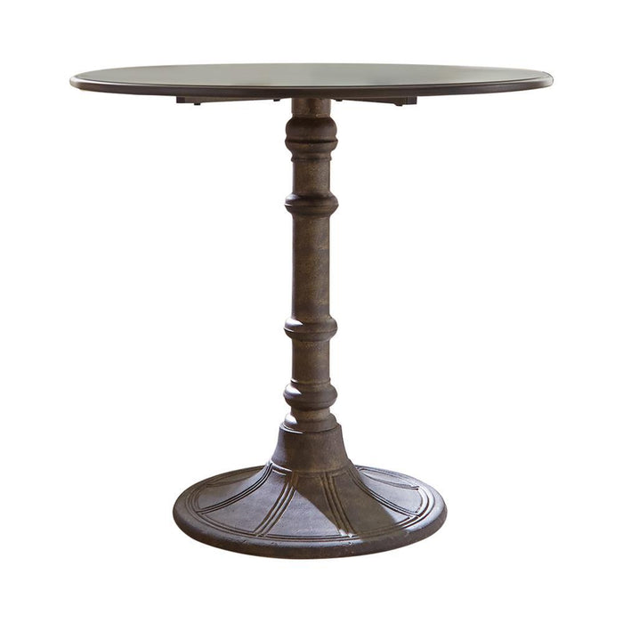 Oswego Round Bistro Dining Table Bronze - Orbit Furniture (Richmond,BC)