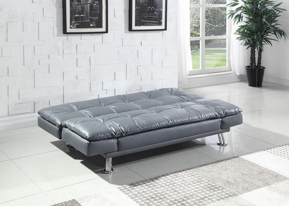 Dilleston Tufted Back Upholstered Sofa Bed Grey - Orbit Furniture (Richmond,BC)
