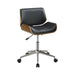 Addington Adjustable Height Office Chair Black and Chrome - Orbit Furniture (Richmond,BC)