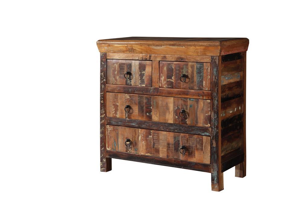 Harper 4-drawer Accent Cabinet Reclaimed Wood - Orbit Furniture (Richmond,BC)