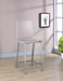 Juelia Counter Height Stools Chrome and Clear Acrylic (Set of 2) - Orbit Furniture (Richmond,BC)