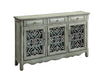 Madeline 3-door Accent Cabinet Antique Green - Orbit Furniture (Richmond,BC)