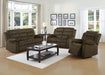 Rodman Pillow Top Arm Motion Loveseat Olive Brown - Orbit Furniture (Richmond,BC)