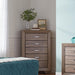 Kauffman 5-drawer Chest Washed Taupe - Orbit Furniture (Richmond,BC)