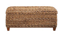 Laughton Hand-Woven Banana Leaf Storage Trunk Amber - Orbit Furniture (Richmond,BC)