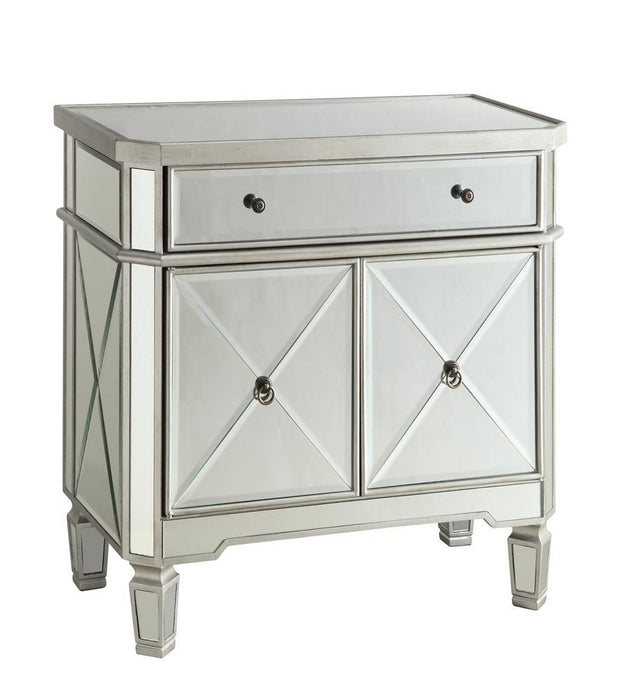 Aconitum 4-door Wine Cabinet Clear Mirror - Orbit Furniture (Richmond,BC)