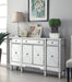 Aconitum 4-door Wine Cabinet Clear Mirror - Orbit Furniture (Richmond,BC)