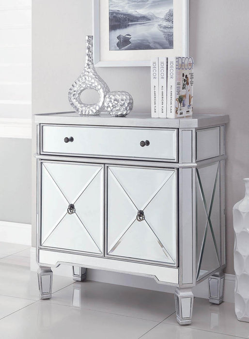Aconitum 4-door Wine Cabinet Clear Mirror - Orbit Furniture (Richmond,BC)