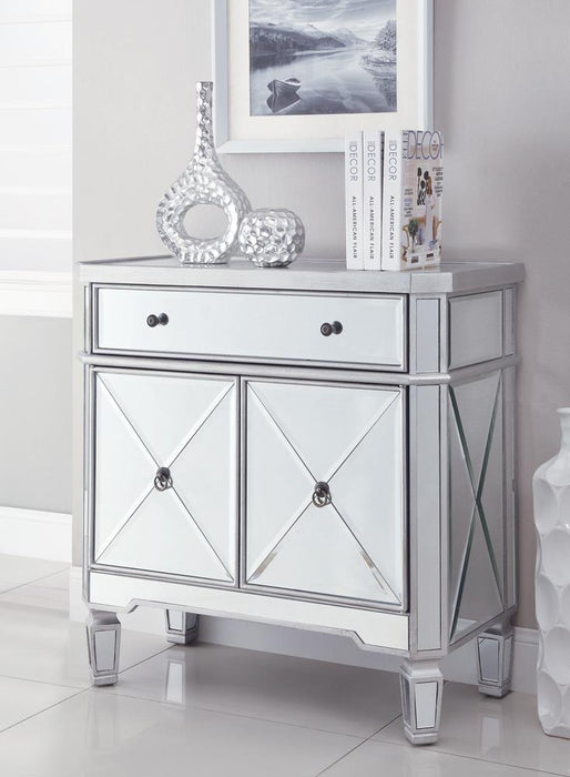 Aconitum 4-door Wine Cabinet Clear Mirror - Orbit Furniture (Richmond,BC)