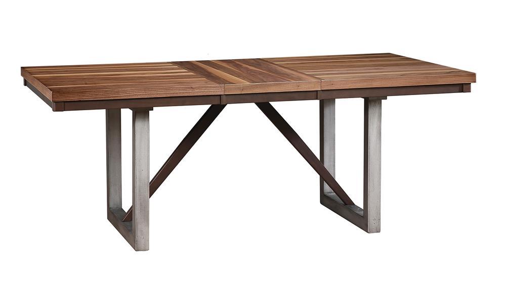 Spring Creek Dining Table with Extension Leaf Natural Walnut - Orbit Furniture (Richmond,BC)