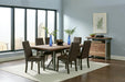 Spring Creek Dining Table with Extension Leaf Natural Walnut - Orbit Furniture (Richmond,BC)