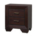 Kauffman 2-drawer Nightstand Dark Cocoa - Orbit Furniture (Richmond,BC)