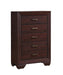 Kauffman 5-drawer Chest Dark Cocoa - Orbit Furniture (Richmond,BC)