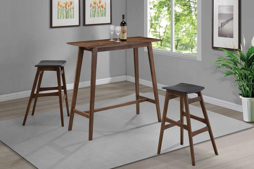 Finnick Rectangular Bar Table Walnut - Orbit Furniture (Richmond,BC)