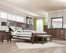 Franco Eastern King & Queen Panel Bed Antique White & Oak - Orbit Furniture (Richmond,BC)