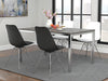 Juniper Armless Dining Chairs White and Chrome (Set of 2) - Orbit Furniture (Richmond,BC)