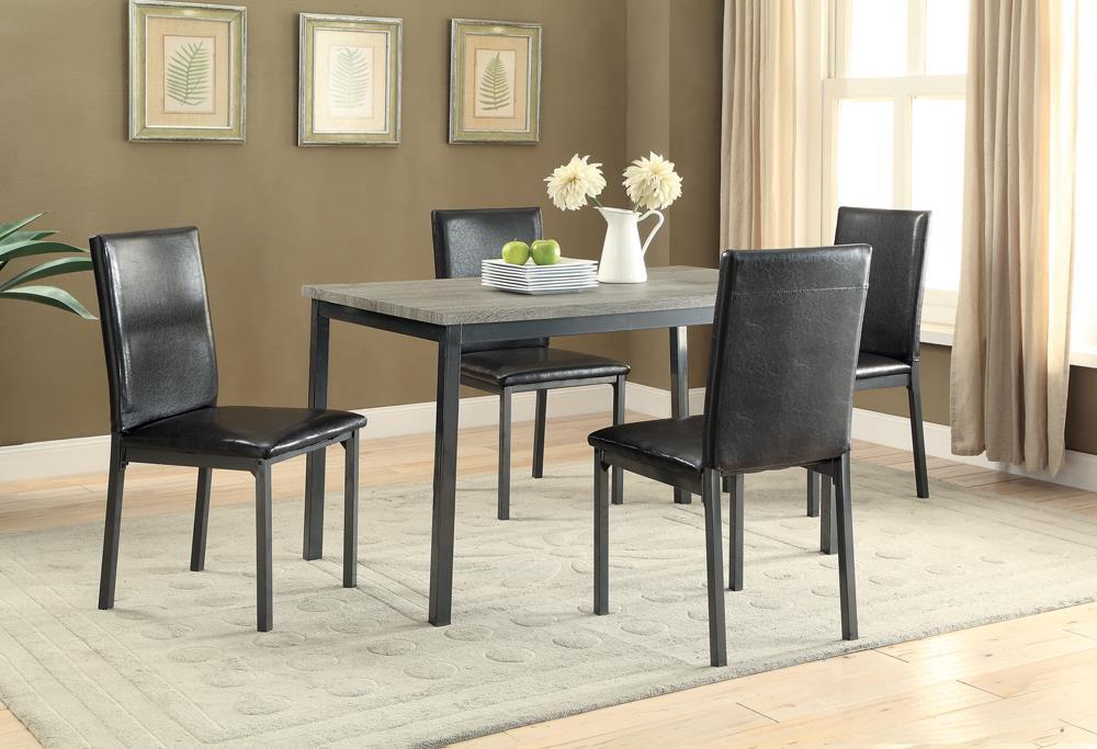 Garza Rectangular Dining Table Black - Orbit Furniture (Richmond,BC)