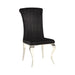 Betty Upholstered Side Chairs Black and Chrome (Set of 4) - Orbit Furniture (Richmond,BC)