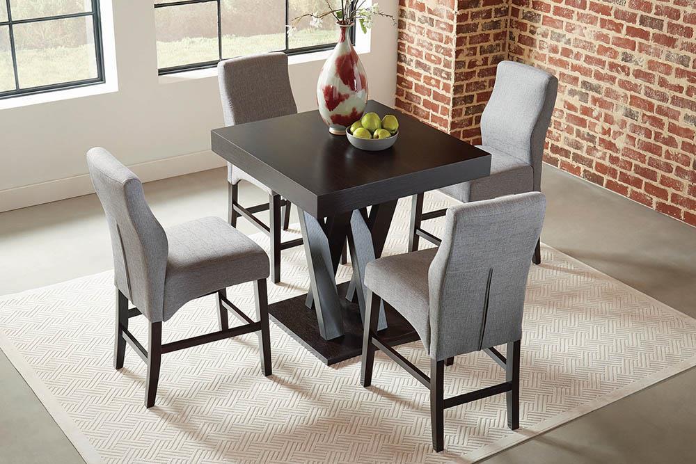Freda Square Counter Height Table Cappuccino - Orbit Furniture (Richmond,BC)