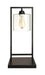 Shoto Glass Shade Table Lamp Black - Orbit Furniture (Richmond,BC)