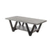 Stevens V-shaped Coffee Table Black and Antique Grey - Orbit Furniture (Richmond,BC)