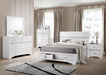 Miranda California King. E.King, & Queen 2-drawer Storage Bed Black & White - Orbit Furniture (Richmond,BC)