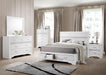 Miranda California King. E.King, & Queen 2-drawer Storage Bed Black & White - Orbit Furniture (Richmond,BC)