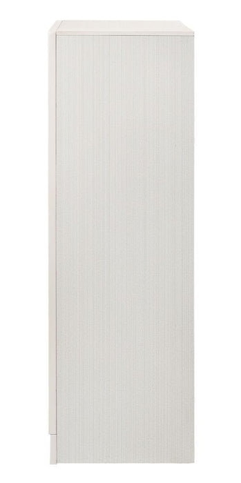 Miranda 5-drawer Chest White and Rhinestone - Orbit Furniture (Richmond,BC)