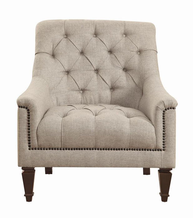Avonlea Sloped Arm Upholstered Chair Grey - Orbit Furniture (Richmond,BC)