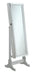 Elle Jewelry Cheval Mirror with Crytal Trim Silver - Orbit Furniture (Richmond,BC)