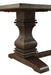 Parkins Double Pedestals Dining Table Rustic Espresso - Orbit Furniture (Richmond,BC)