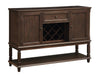 Parkins Server with Lower Shelf Rustic Espresso - Orbit Furniture (Richmond,BC)