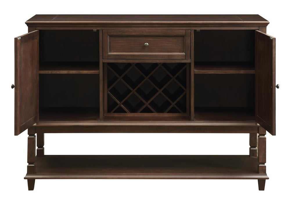 Parkins Server with Lower Shelf Rustic Espresso - Orbit Furniture (Richmond,BC)