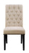 Alana Upholstered Side Chairs Beige and Smokey Black (Set of 2) - Orbit Furniture (Richmond,BC)